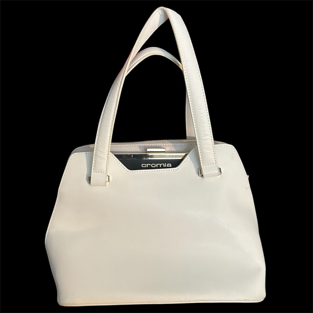 Cromia Elegant White Shoulder Bag